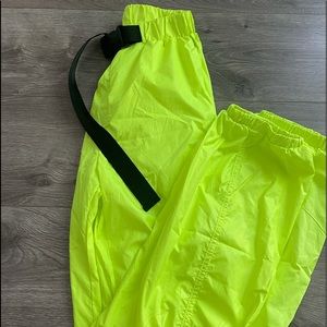 Neon yellow party pants